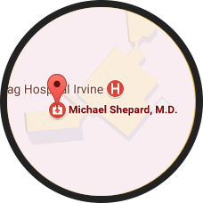 Dr Shepard sees patients at the Irvine Location on Fridays Google Map